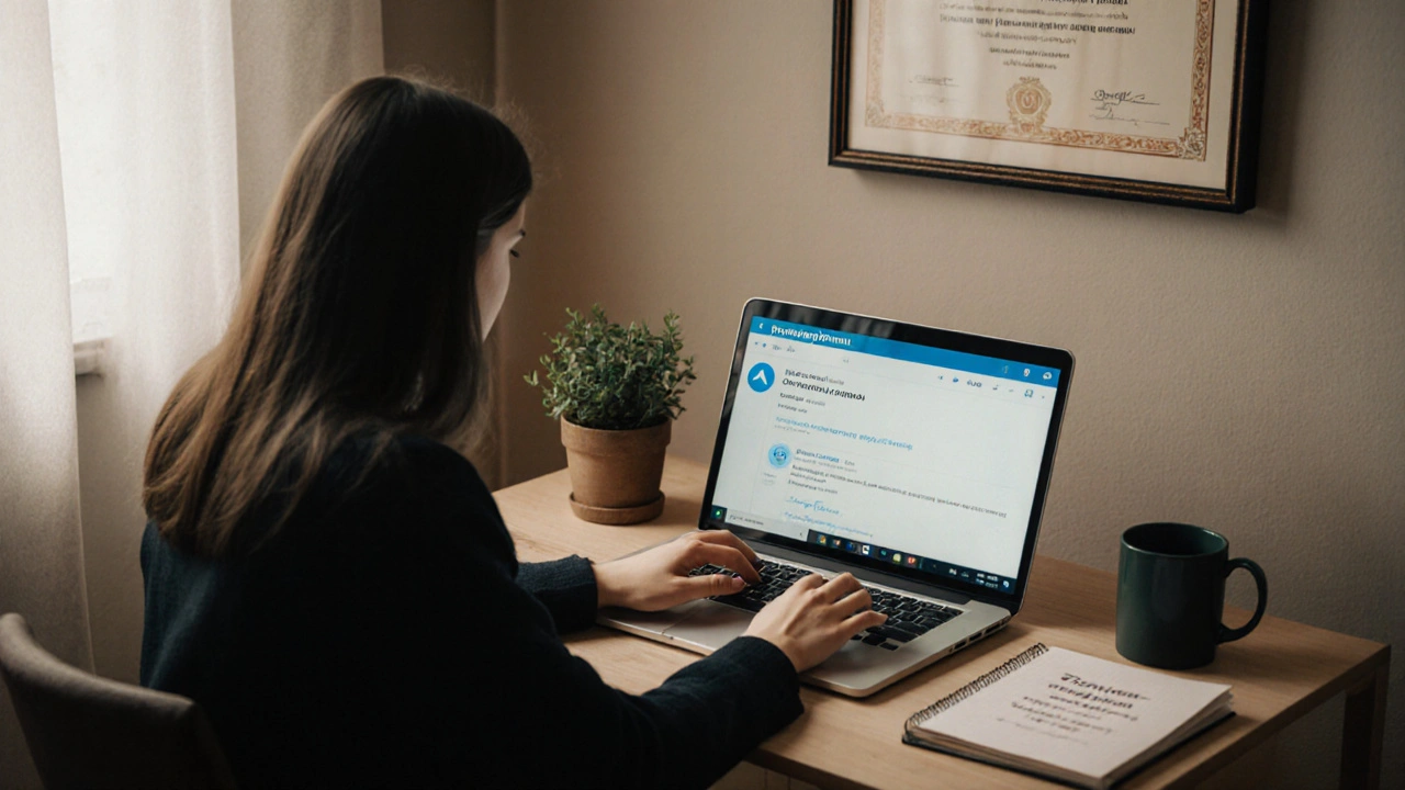 Молодий юрист працює вдома, веде блог про права споживачів і отримує відгуки клієнтів.