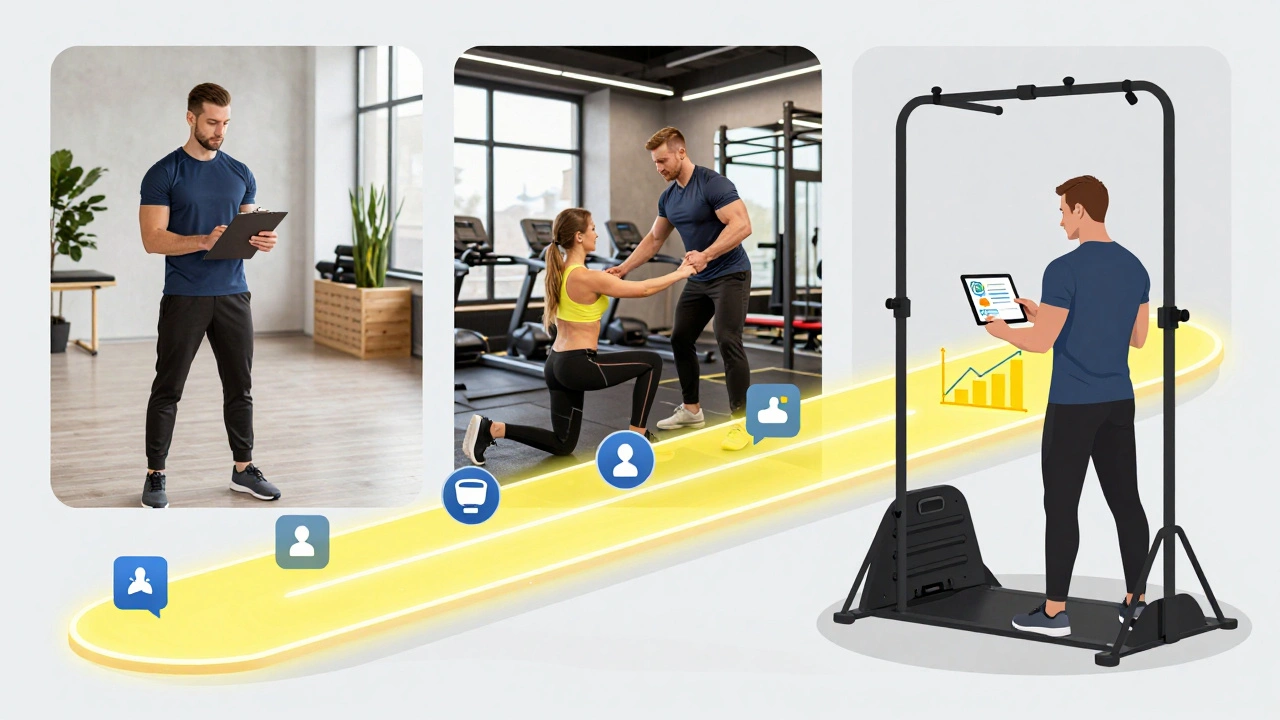 Кар&#039;єрний шлях фітнес-тренера: від початківця до експерта з онлайн-послугами.