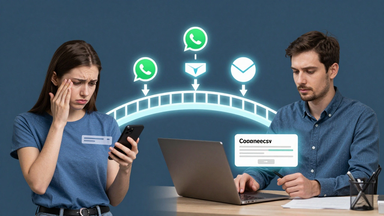 Консультант відповідає на скаргу клієнта, надсилаючи купон — символічний міст між проблемою та рішенням.