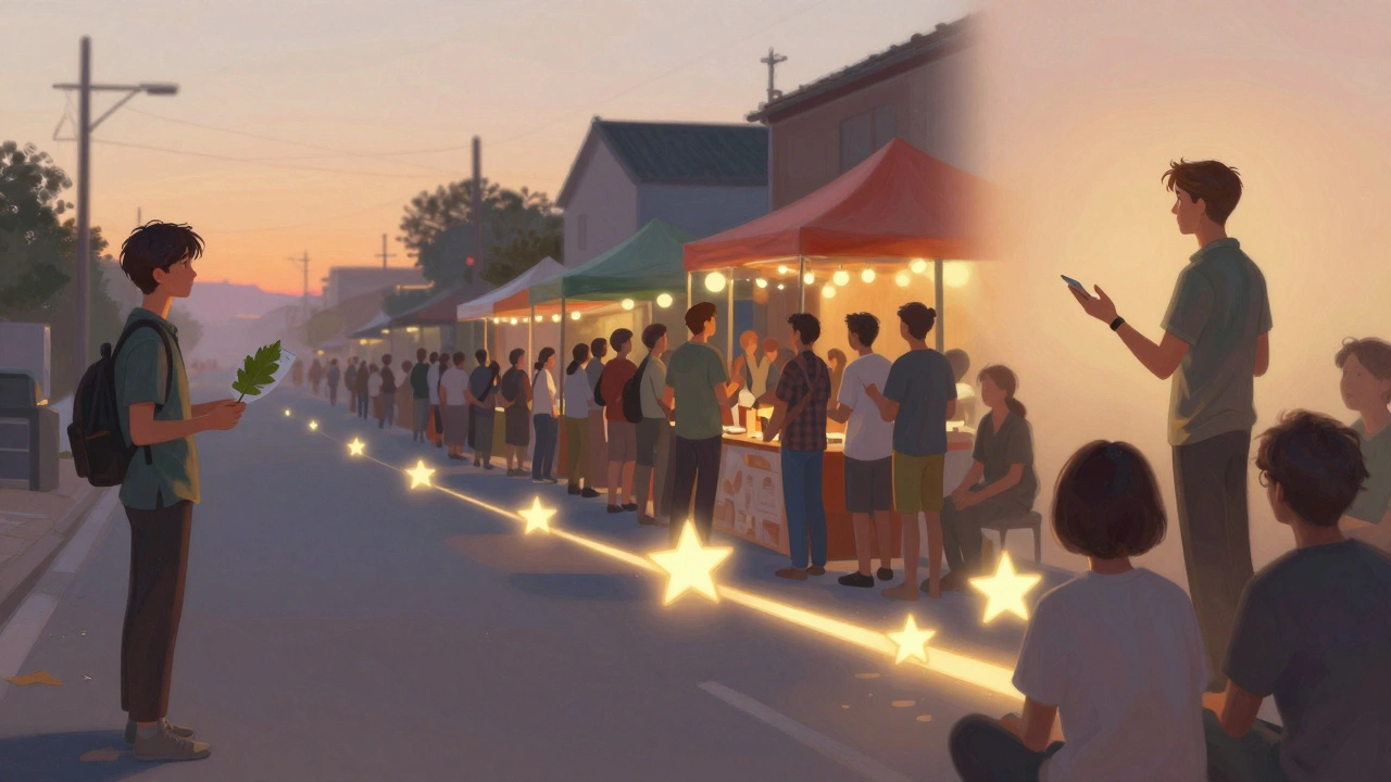 Концептуальна ілюстрація шляху промоутера від новачка до лідера.