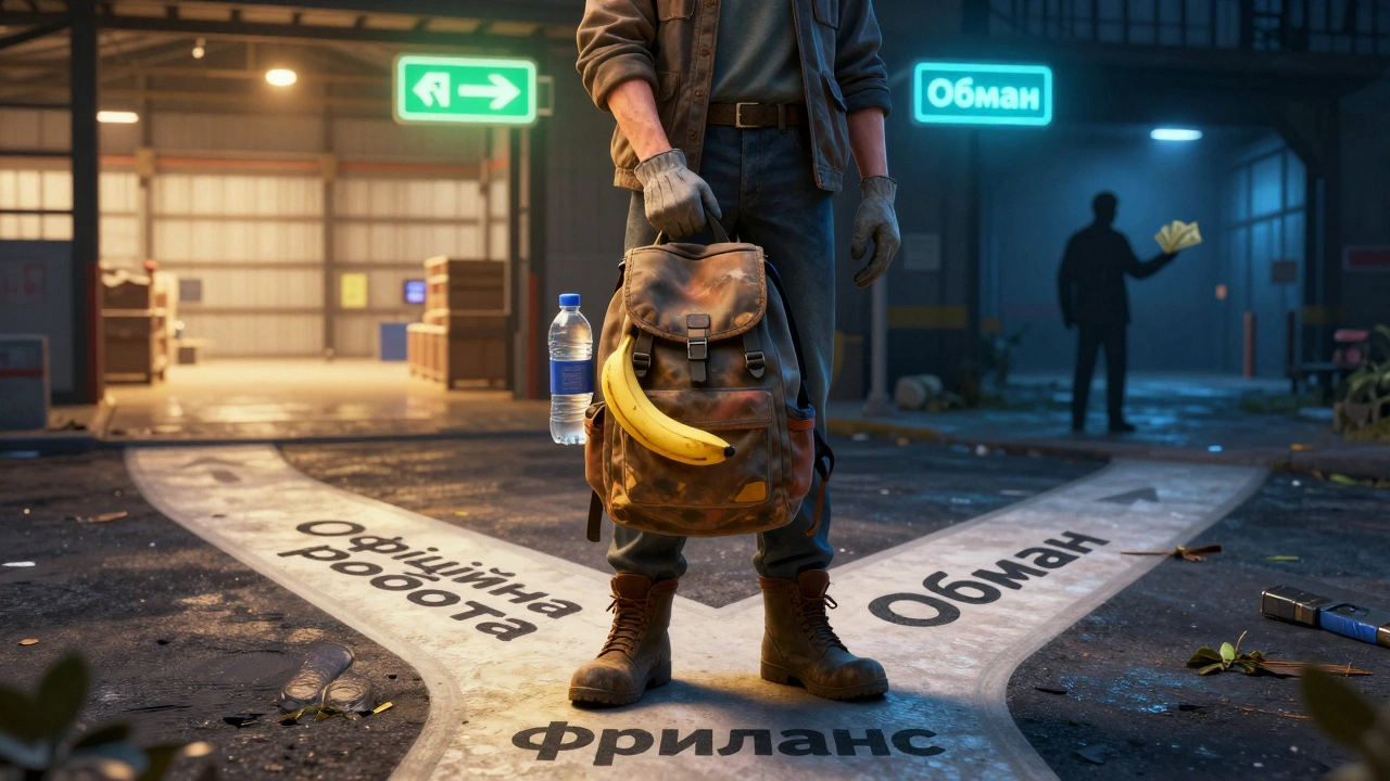 Робітник на розі шляхів: офіційна робота, фриланс і обман.