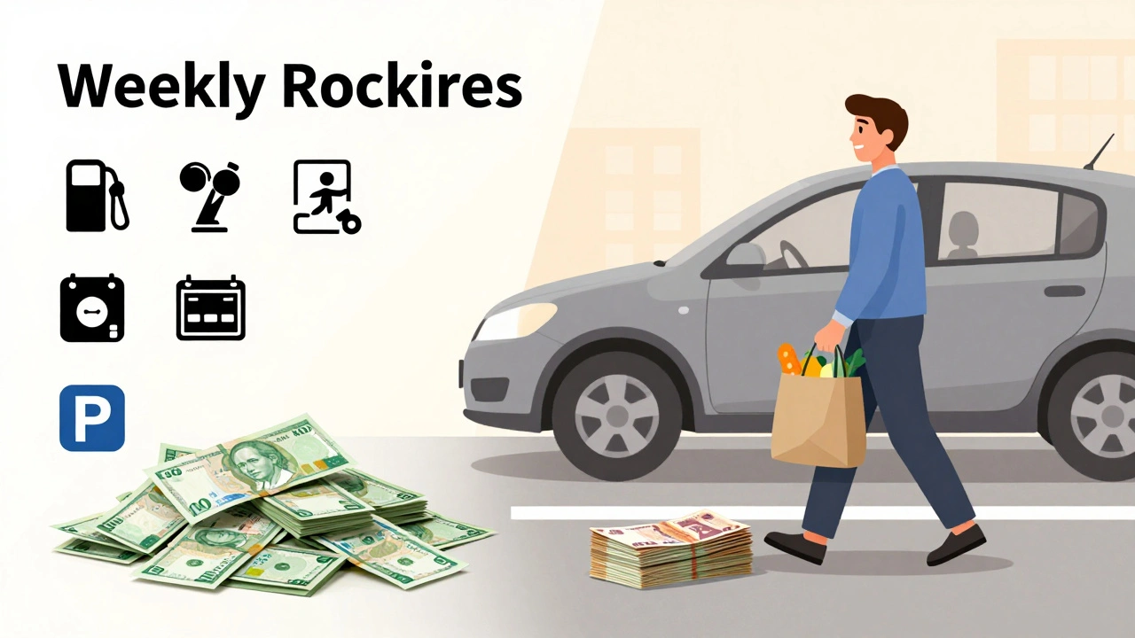 Візуальний розклад витрат і доходів таксіста в Києві: половина заробітку йде на витрати, половина — на життя.