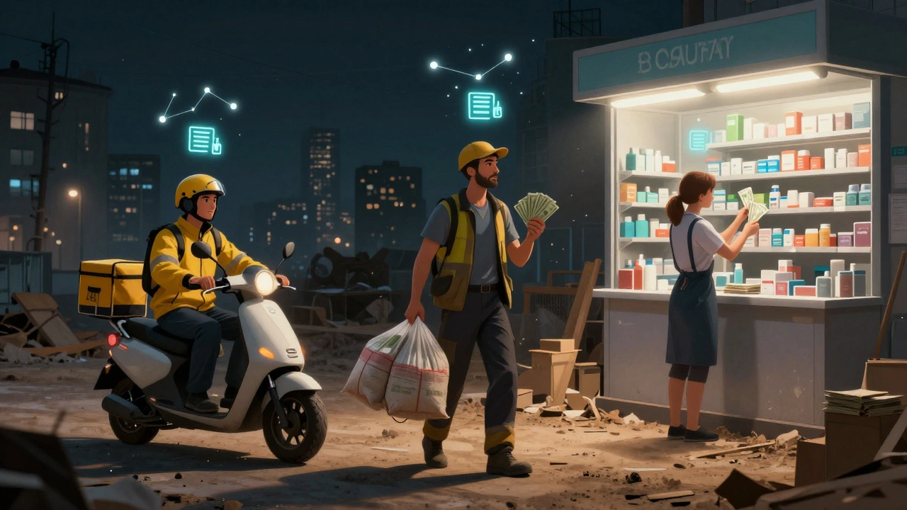 Три робітники Києва — кур'єр, вантажник і аптекар — отримують зарплату щодня